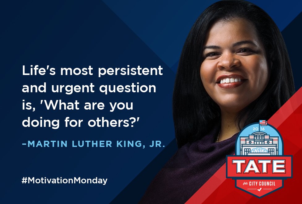 leatateredding's tweet photo. "Life's most persistent and urgent question is, 'What are you doing for others?'" - MLK Jr

#MotivationMonday #StrongerTogetherRedding https://t.co/rmlBzLxB1c
