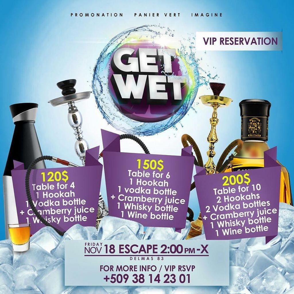 sakaptwit's tweet image. GET WET #VipSection available at ESCAPE CLUB on #Nov18th 
Starting at 2hPm
For #VipReserva… ift.tt/2dv4xIT