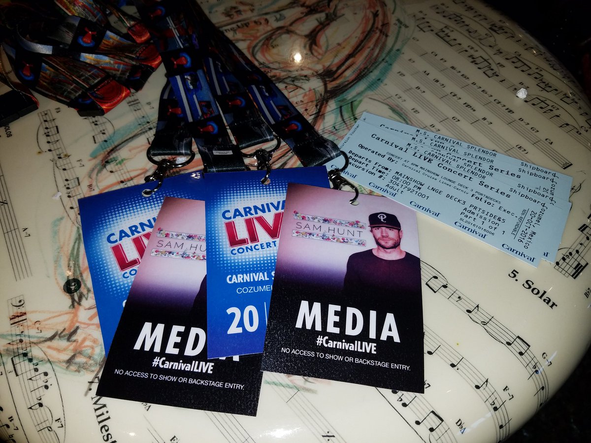 OWTK's tweet photo. Much fun between now and then, but we're all ready for @SamHuntMusic in Cozumel on Thursday. #CarnivalLIVE #SamHunt #CruisingCarnival https://t.co/cSU9FoeeM8