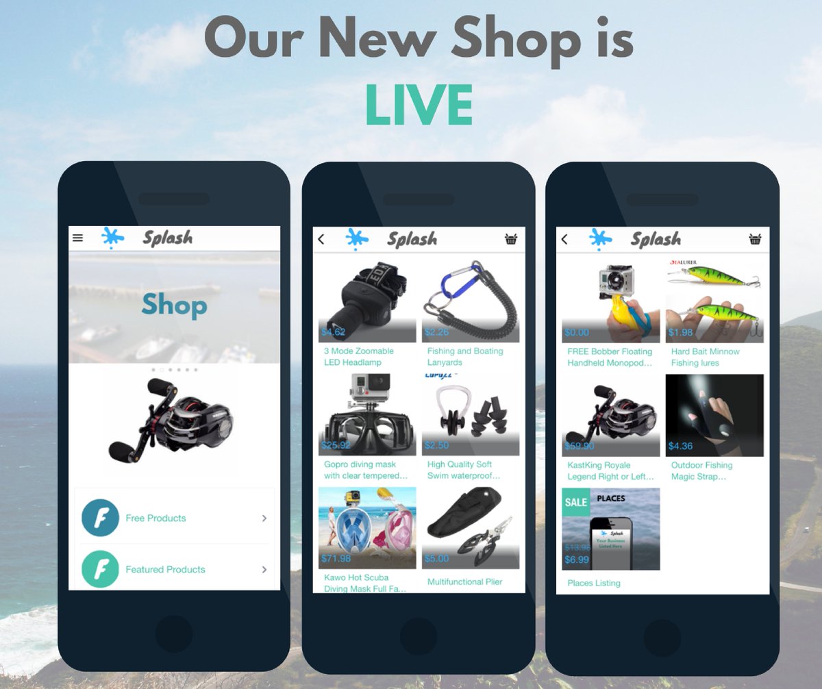 Our New Shop is LIVE in the App or on our website splashcommunity.mobi 

#SplashLBF #shop #boating #fishing