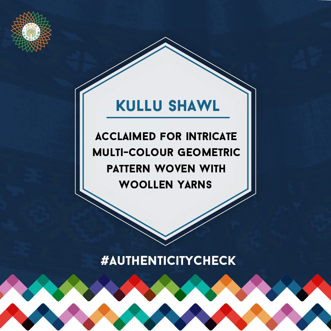 indhandloom's tweet image. The diagonal twill lines on the basic fabric of #KulluShawl can help determine its authenticity.  #AuthenticityCheck