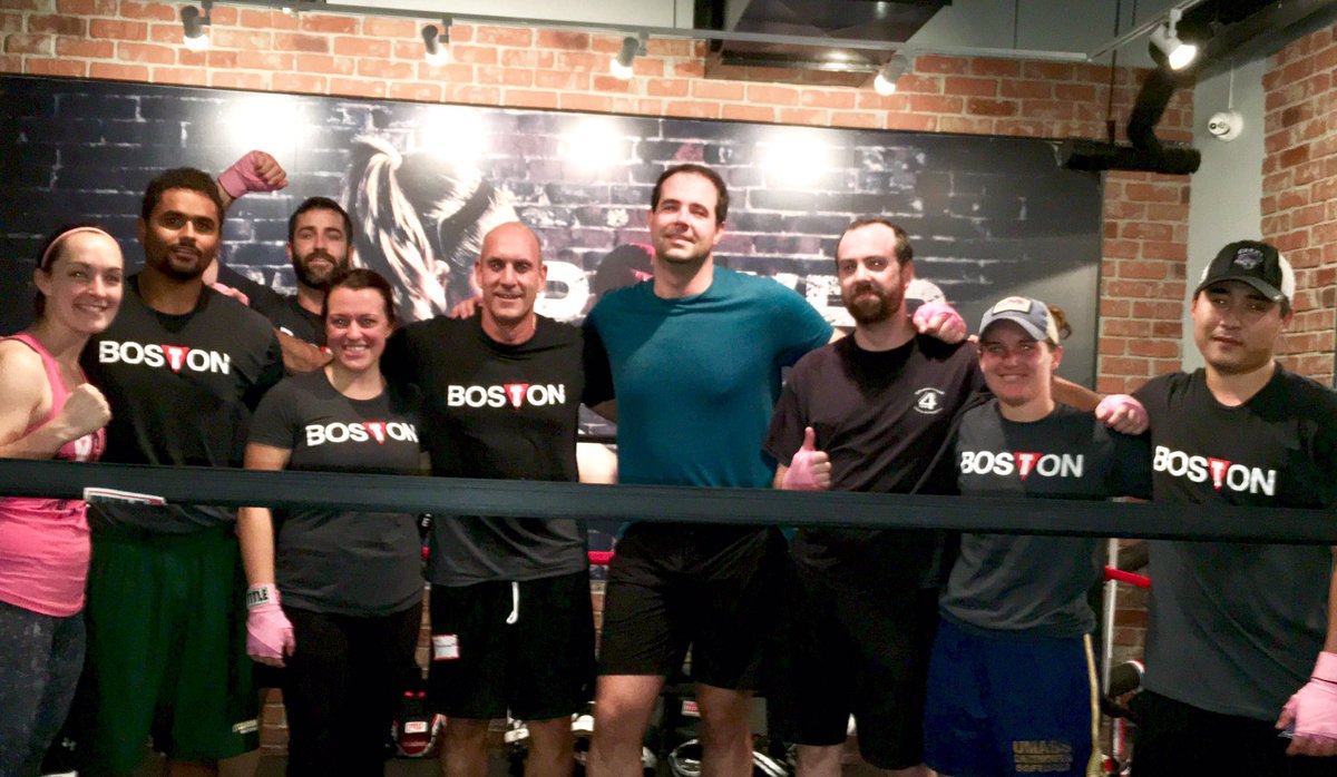TBCNewburySt's tweet photo. Thanks to the Consigli crew for coming out and supporting #PinkOut this morning! #TitleBoston #MakingStridesAgainstBreastCancer https://t.co/4fXDiKuoGq