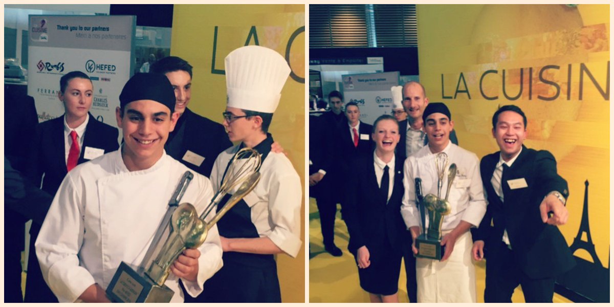 LaBovidaWeb's tweet photo. Prix de la meilleure utilisation du matériel #Hefed ; Rémi Di Cesare CFA Rabelais aux espoirs de la gastronomie francaise ! #SIALParis https://t.co/ro9L2lOQa2