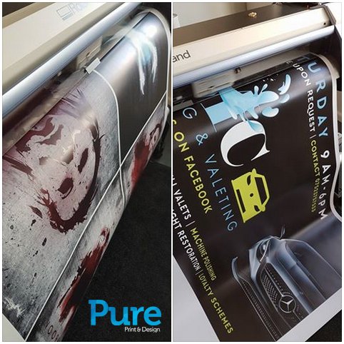Some great looking large format posters &amp; PVC banners being printed today! #largeformat #digitalprint #belfasthour
