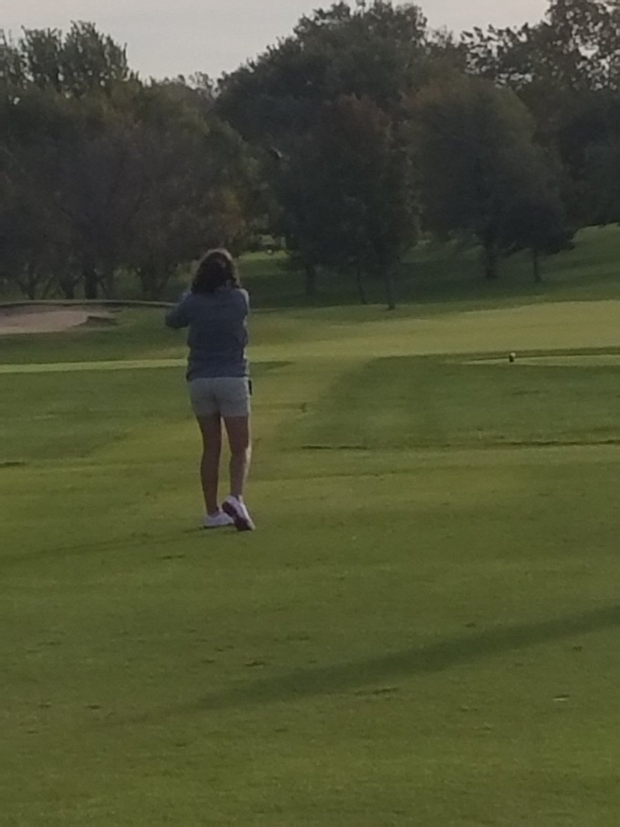 Trinidy teeing off at the State Tournament