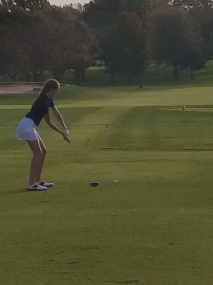 Molly teeing off at the State Tournament