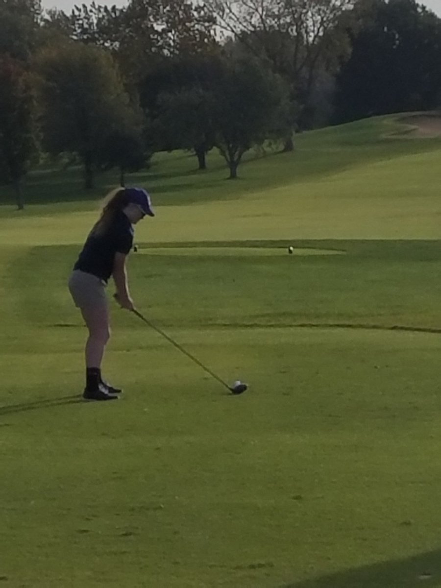Sierra teeing off at the State Tournament