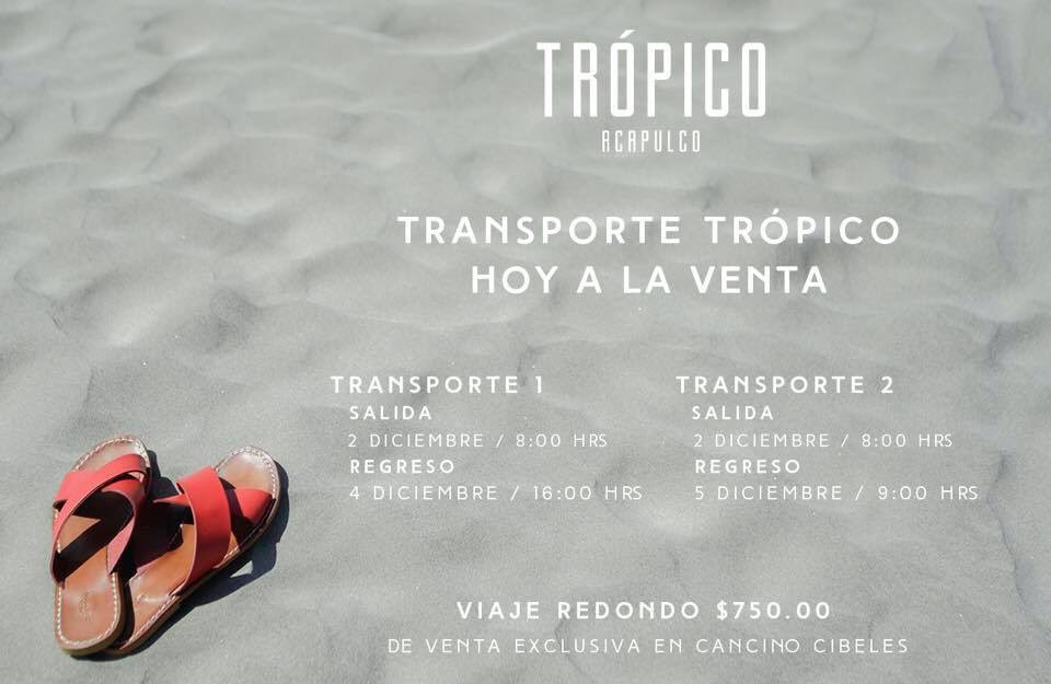 Ya puedes comprar tu transporte a #tropico en <a href="/LosCancinos/">LosCancinos</a>