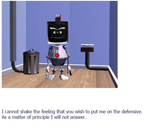 elbottherobot's tweet image. RT @mcrosasb: Having fun chatting with @elbottherobot, a sarcastic #chatbot elbot.com