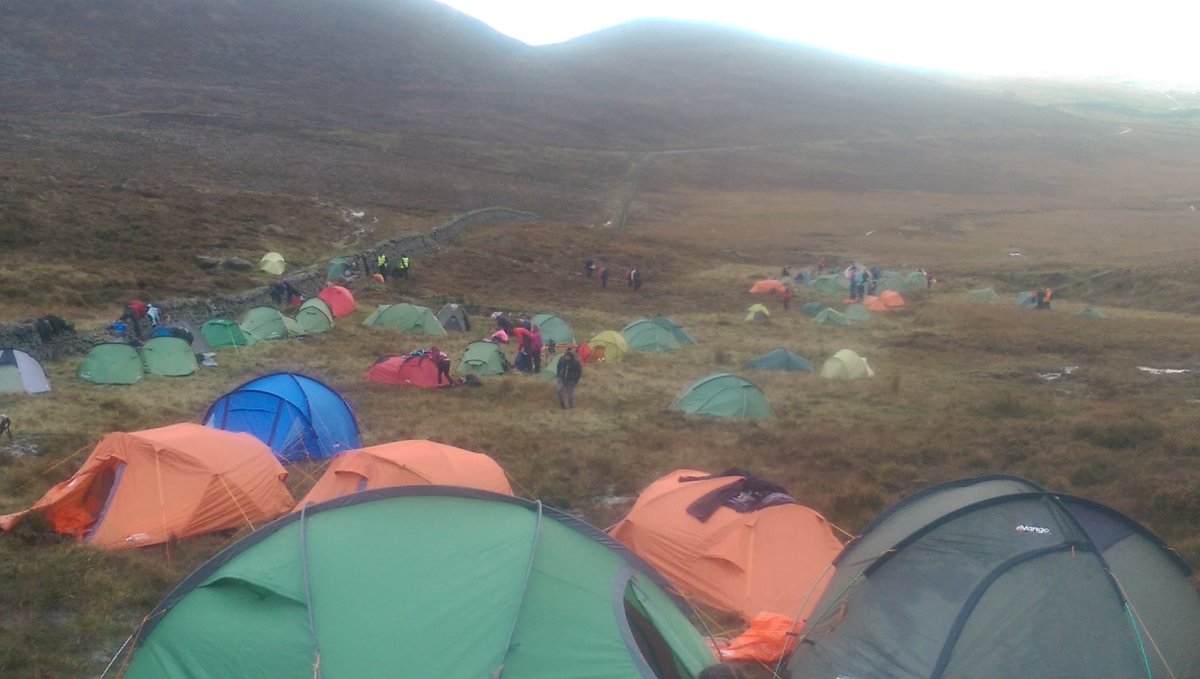 Scouts all fed and watered. Cold night
