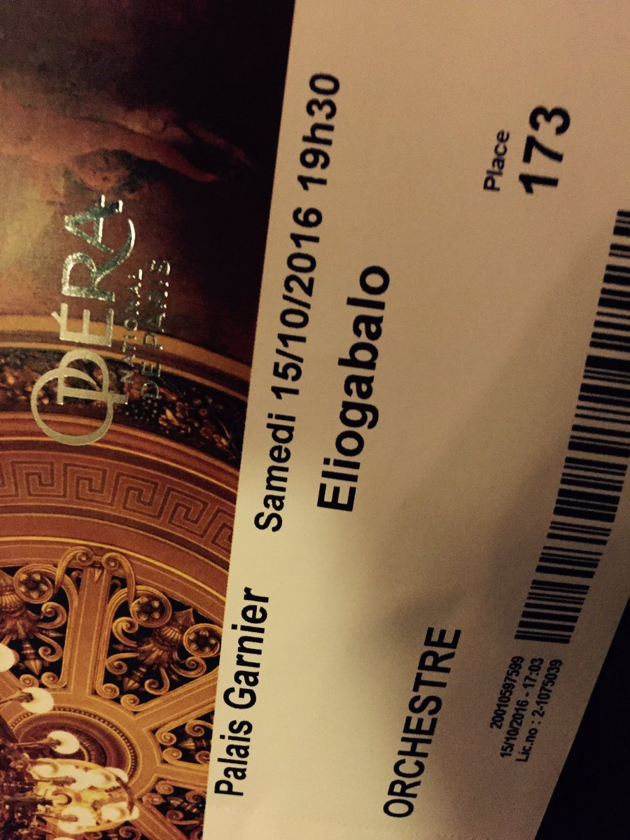 Thomajolly's tweet photo. #Eliogabalo ☀️ Dernière @operadeparis !  Merci pour cette aventure ! https://t.co/R7yEOUlfge