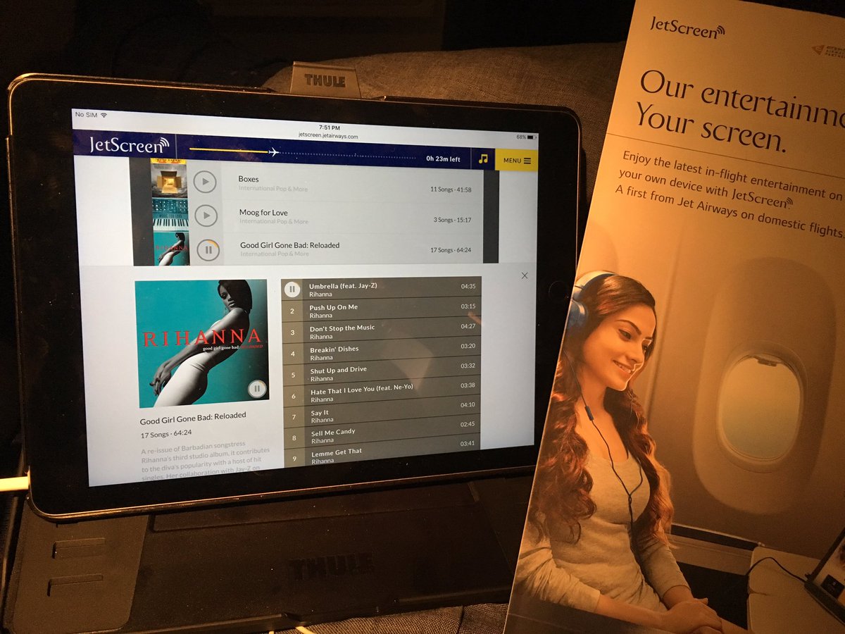 arunsinghbhati's tweet image. much njoyed my favourite music at #jetscreen on 9w311 to delhi today. And of course thank you @jetairways for upgrade again...#FlyersTalk