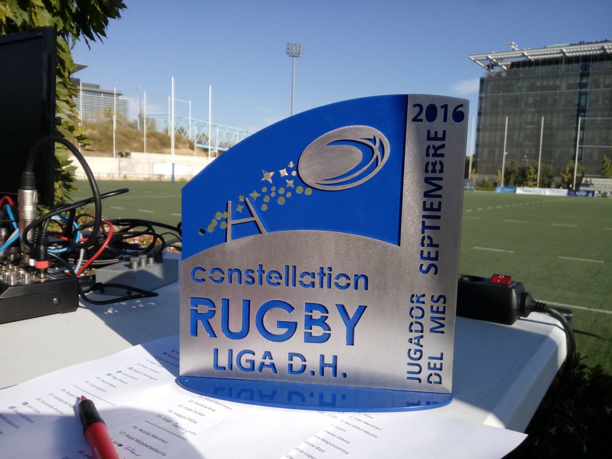 Gracias a <a href="/LaserCuatro/">LASER 4</a> por el #premiosConstellationRugby del mes de septiembre al mejor jugador <a href="/nachomfer/">nacho martinez</a> #LigaDH <a href="/Rugby_Cisneros/">Club de Rugby Complutense Cisneros</a>