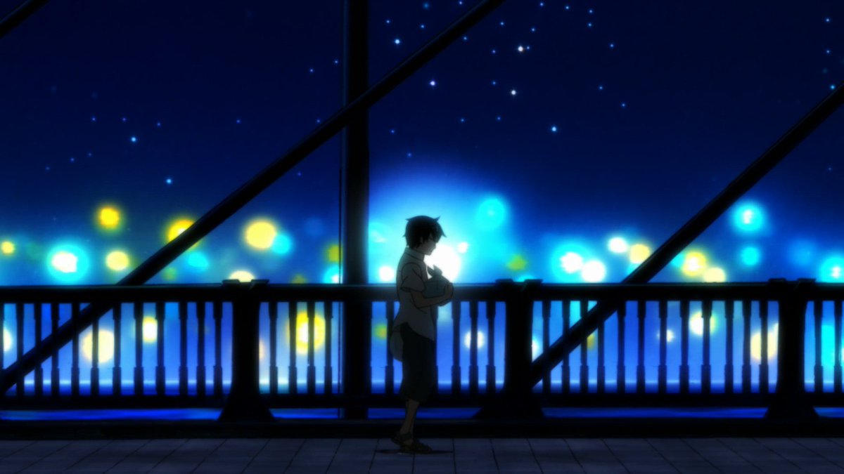 Yuyucow's tweet photo. If Sangatsu was always as inspired as its quiet moments of solitude it would be a pretty amazing show. https://t.co/lMzE3kQXhO