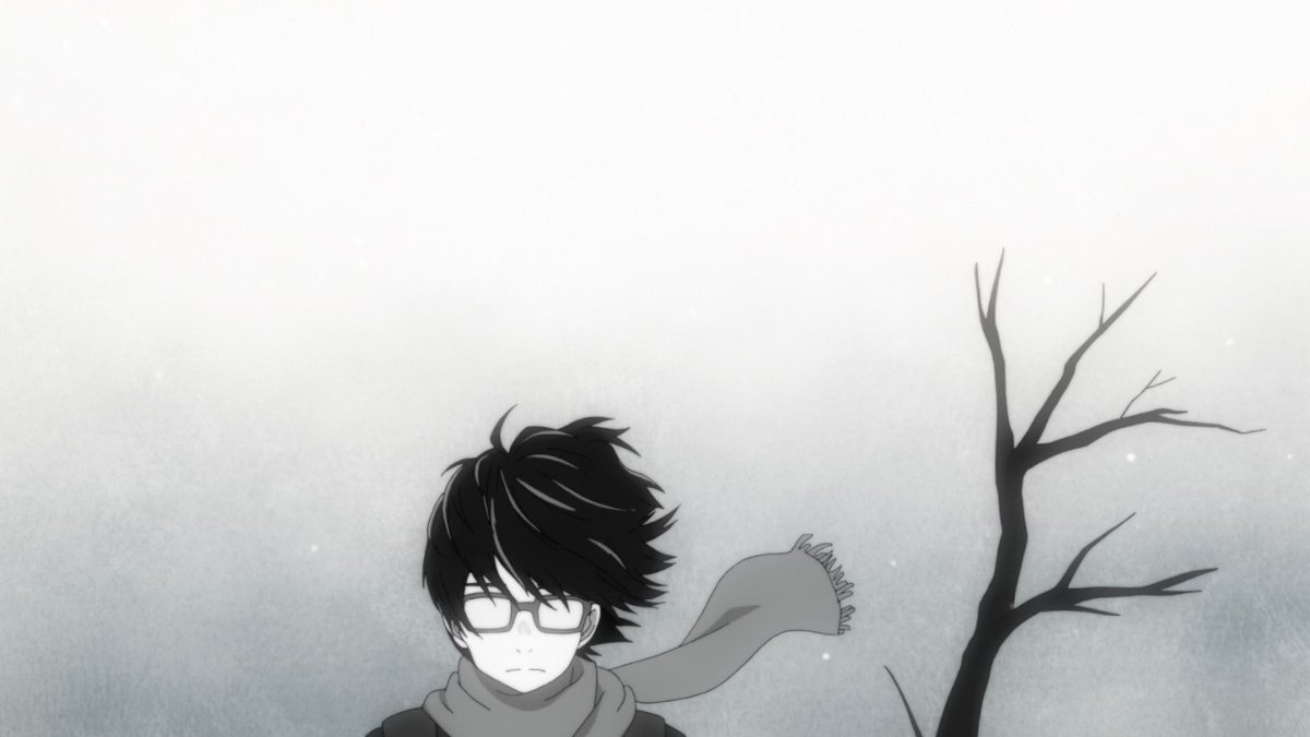Yuyucow's tweet photo. If Sangatsu was always as inspired as its quiet moments of solitude it would be a pretty amazing show. https://t.co/lMzE3kQXhO