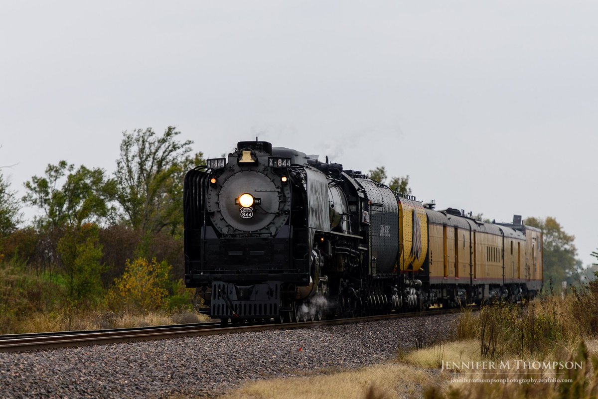 Jenn_M_Thompson's tweet photo. Enjoyed watching the Union Pacific Train 844 come through my neck of the woods this morning!  #train #844 #unionpacific https://t.co/pQKZkGAyUl