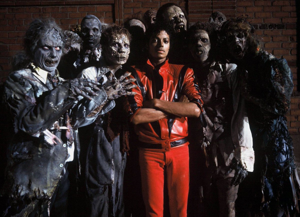 Stan Winston School on Twitter: "Michael Jackson and Zombies from Thriller  (1983).… "