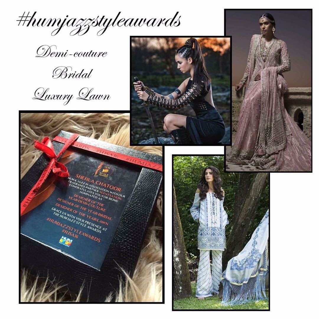DestinationsPk's tweet photo. Congratulations @shehlachatoor on being nominated for 3 fashion categories #humjazzstyleawards #hjsa #hjsa16 https://t.co/ULhlKmiriy