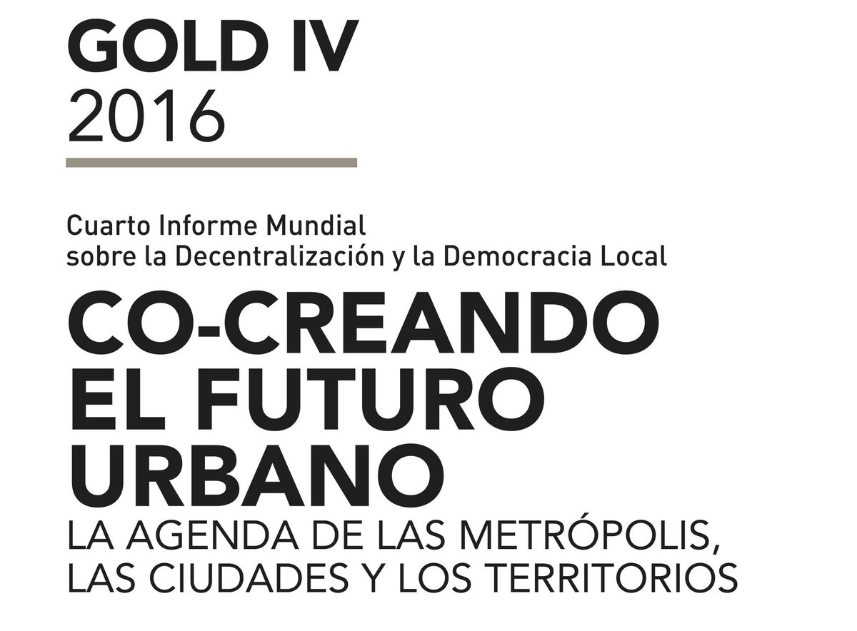 Big day arrives: #GOLD4 officially launches today at #UCLGCongress.