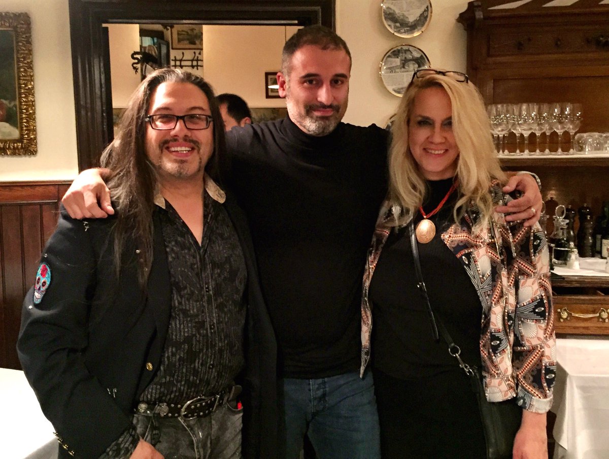 massimoguarini's tweet photo. Awesome dinner and conversation with @romero @br Thank you so much for the positive energy and passion! #gamedev #IGDS2016 https://t.co/TLKYkC8dH5