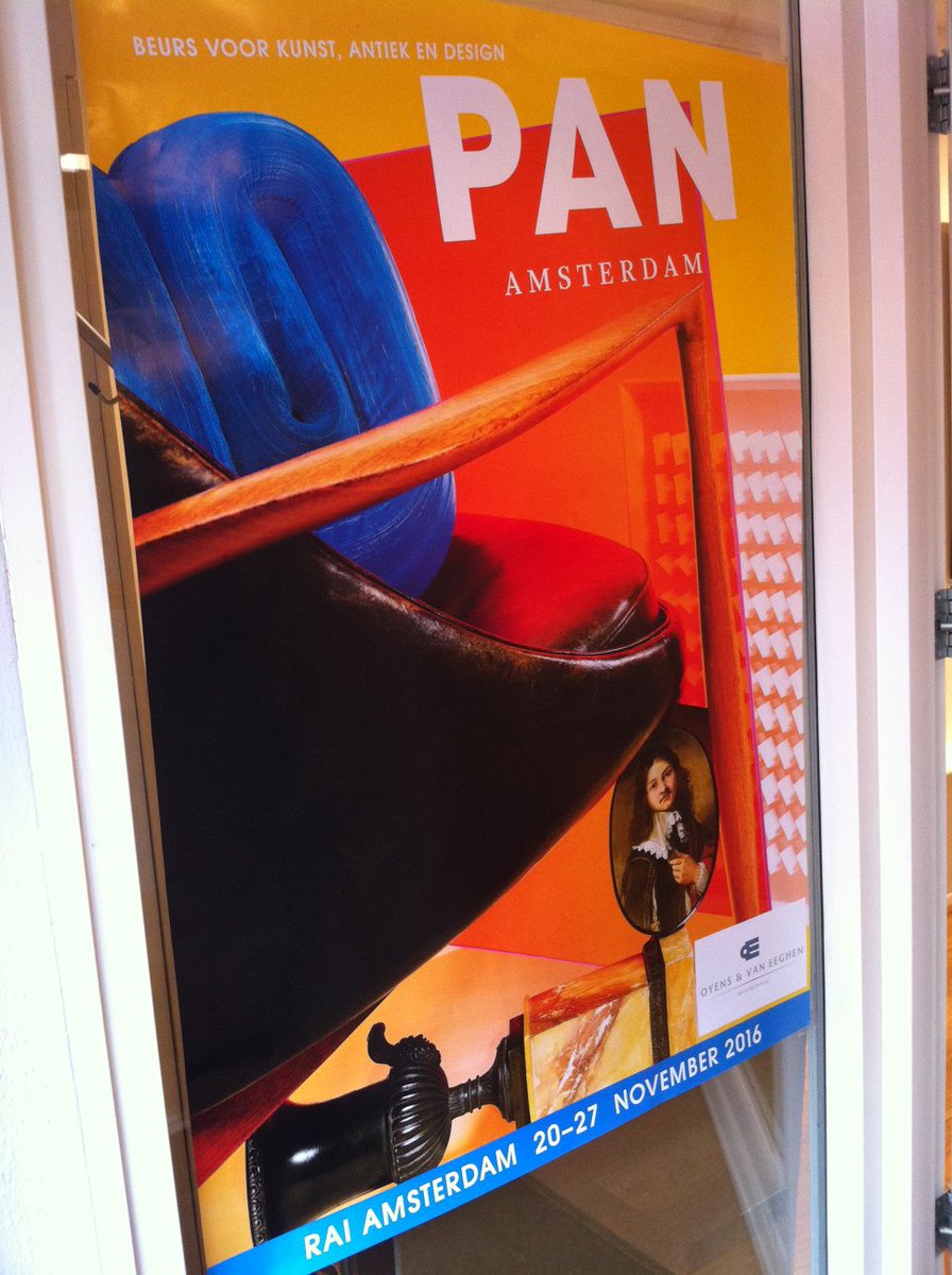 Studio2000nl's tweet photo. De posters voor @PAN_Amsterdam hangen! Nog 5 weken tot de beurs! https://t.co/AHhPMcBpxj
