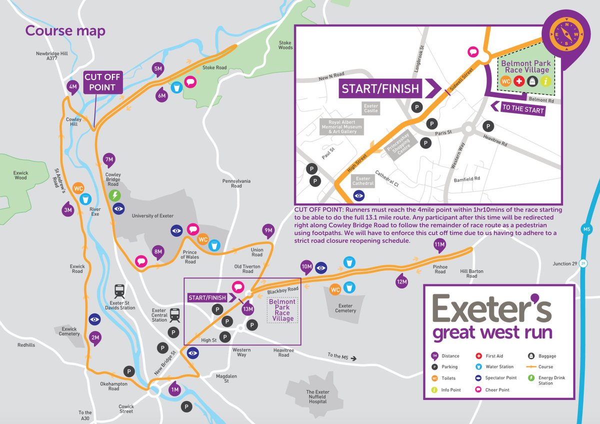 Mr_John_Harvey_'s tweet photo. ...&amp; here's the @GreatWestRun route map #AshfordsGWR #GWR2016 #Exeter https://t.co/0qOuQM1xjI