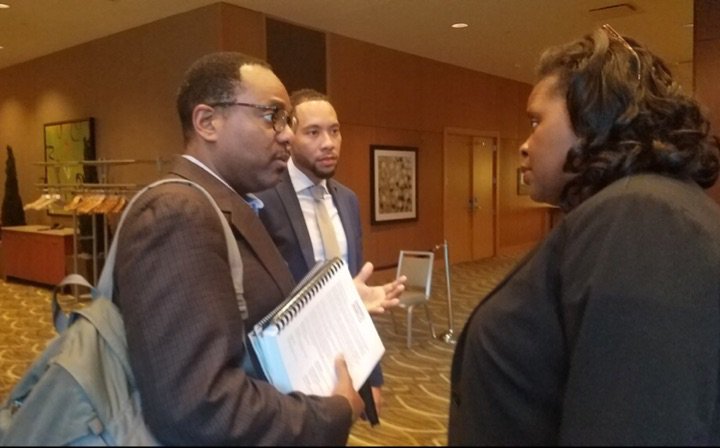 .<a href="/RonaldCRice/">Ronald C. Rice</a> &amp; @rashaunholliman deliver #ChartersWork parent petition  w/ 3,000+ names outside of <a href="/NAACP/">NAACP</a> mtg
