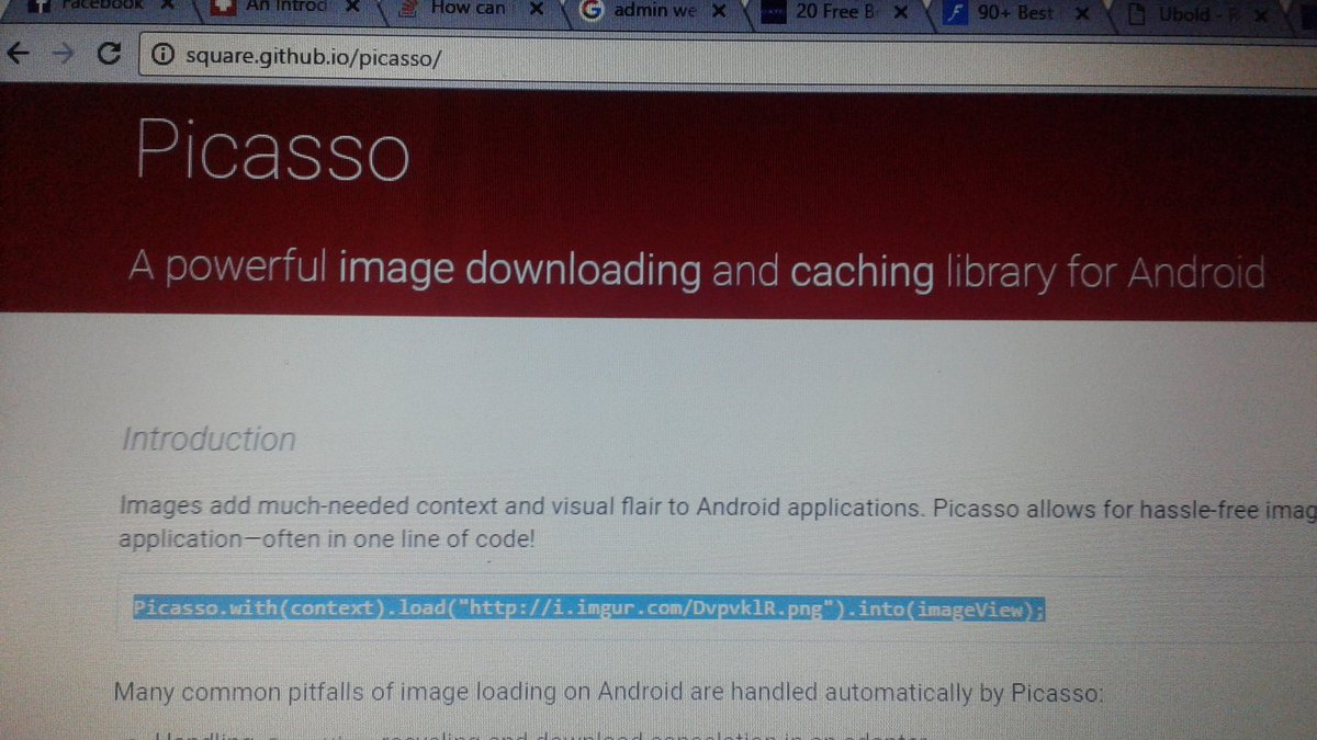 the_enigma_gene's tweet image. #GDGJKUAT #devStudyJam @JKUATGDG Picasso | Great Image loading library with caching capabilities.