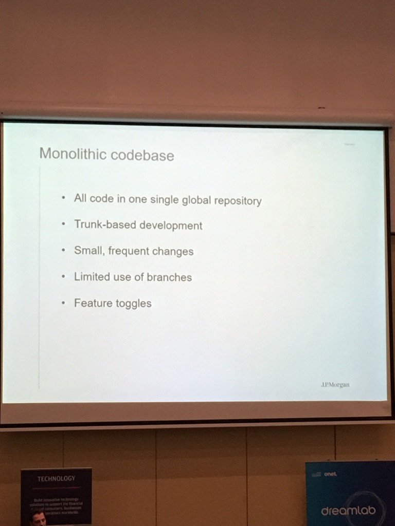 vi4m's tweet image. JP Morgan&apos;s well done monolith that scale up to 1k developers with single code base. #PyConPL2016