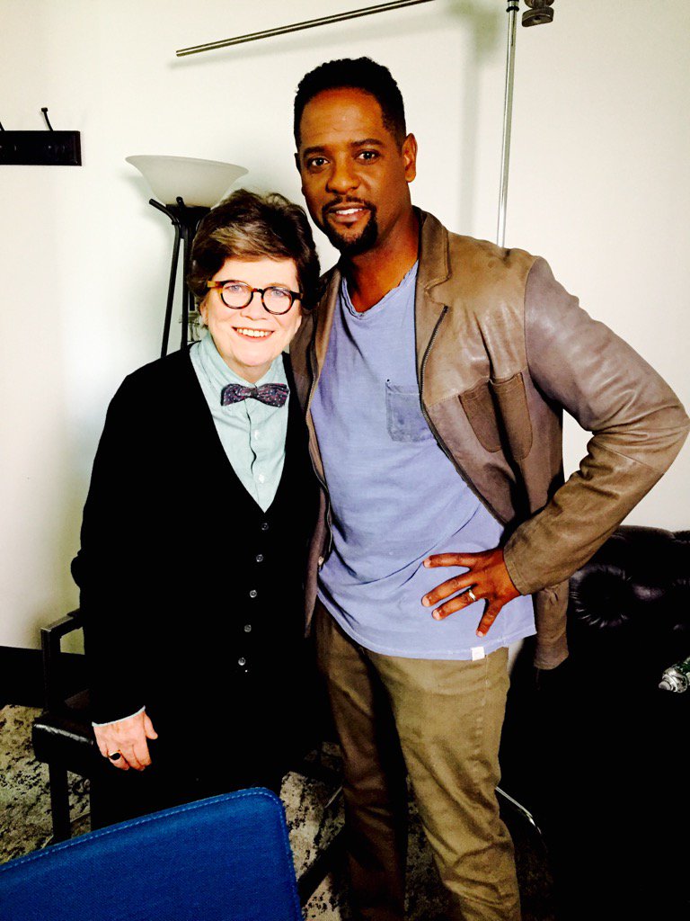 BlairUnderwood's tweet image. Fun day yesterday of filming scenes for #GIVE w/ @joangarry Sat am NBC