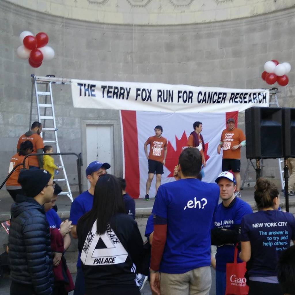 At the #terryfoxrunnyc with lots of Canadians. #eh #ocanada ift.tt/2dj0kog