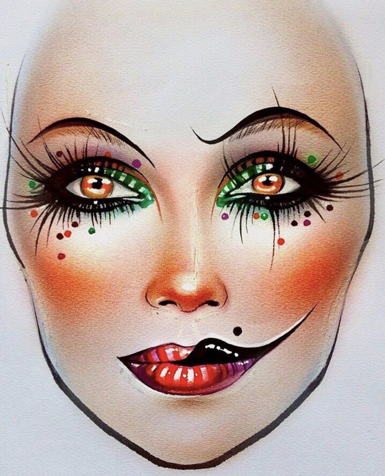 AlaynaStovall's tweet photo. Possible tutorial tonight? #macfacechart #halloweenmakeup #youtube #makeuptutorial #kookymysterious Retweet!!! https://t.co/nfuxoZdQ1V