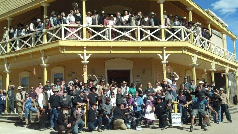 OfficialAutumnP's tweet photo. THE GANG'S ALL HERE!! @HBSDMovie - &amp; you should join them! Get tix to see Hot Bath, Stiff Drink an' a Close Shave! https://t.co/rfGymmCEFv https://t.co/INfyytmWSj