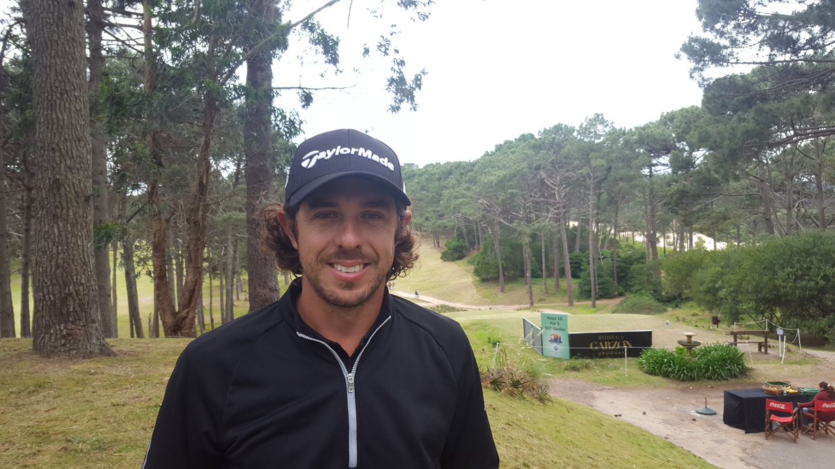 Como no estar con esa sonrisa después de hacer 64 (-6) en condiciones tan difíciles como las de esta mañana en #PuntadelEste <a href="/edominguezgolf/">Puma dominguez</a>