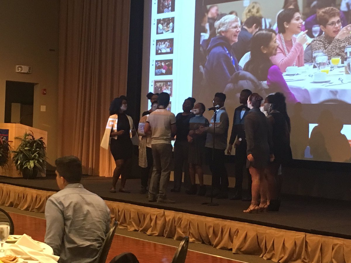 NuanceDanceTeam's tweet photo. Our family in @DPUGospelChoir singing at the 2016 OMSS President's Diversity Brunch https://t.co/OEzL5XNBNG