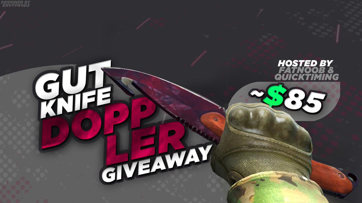 QuickTiming's tweet image. Gut Knife Doppler Factory New Giveaway with @FatNoobTM - Enter here! gleam.io/BGvYg/gut-knif… #csgo