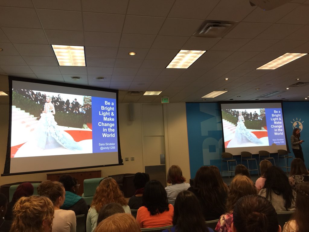 linsun_unc's tweet photo. #ewit2016 what a beautiful dress powered by #ibm #watson @sindy1288 at #ibmrtp https://t.co/ZvgdXiL6lq