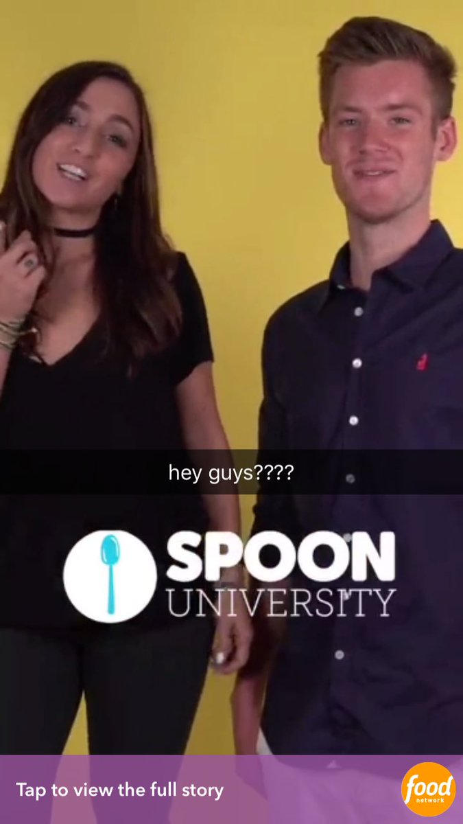 <a href="/Spoon_Fairfield/">Spoon U Fairfield</a> takes over <a href="/FoodNetwork/">Food Network</a> on #Snapchat and we're like #yum. Way to #GoStags! 😱🎉📸