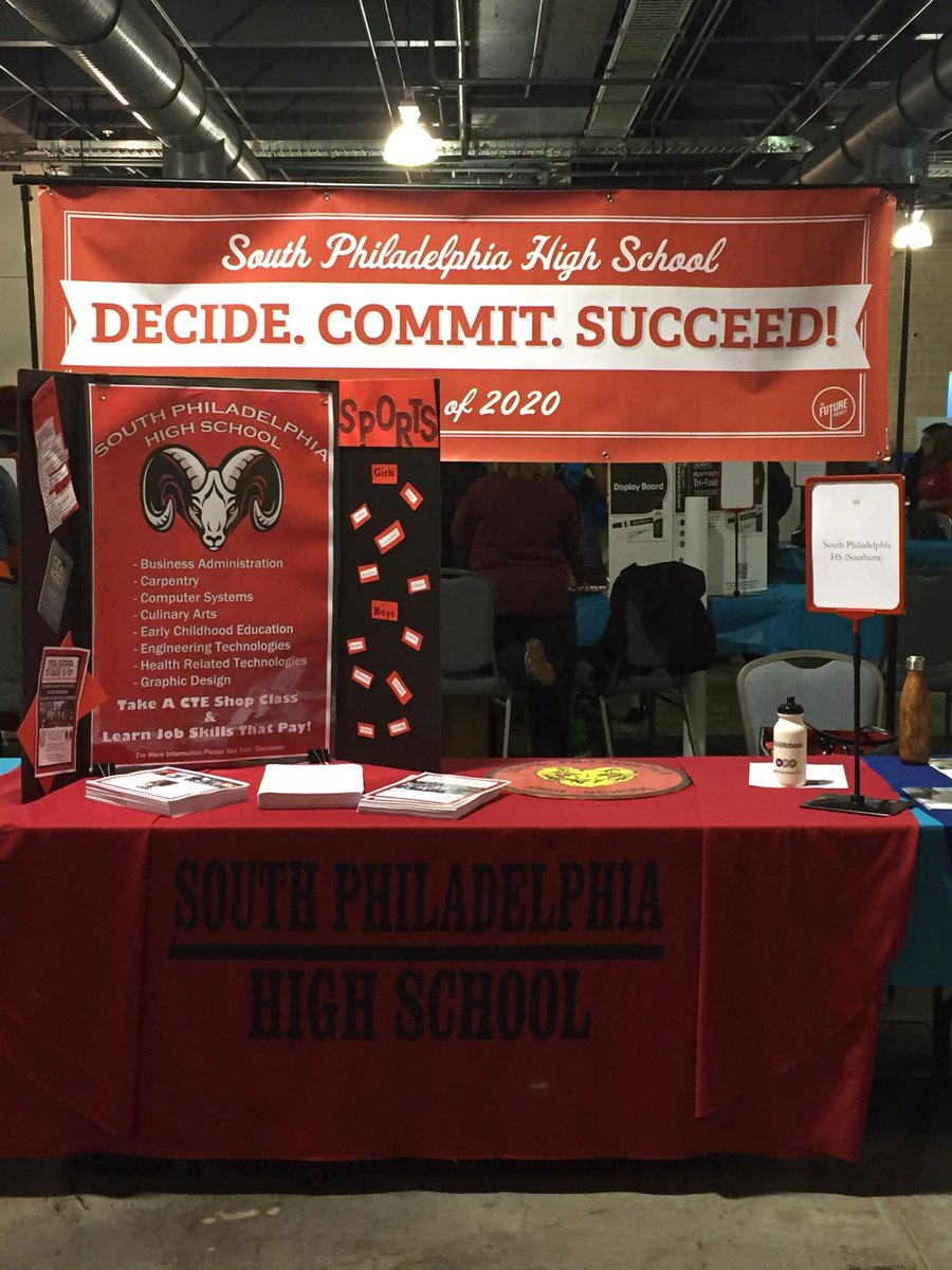 jharper_jh's tweet photo. Check out  @SouthPhilaHS  table at the High  School expo‼️ https://t.co/EYE5xOQR7p