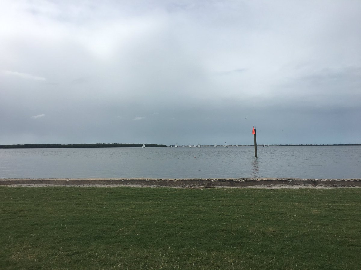 HDSailing's tweet photo. Cloudy day at #Eckard today for @davidhein126 and the @JUSailing team. Very different picture from the last time we were here! https://t.co/x6U0mjNBX5