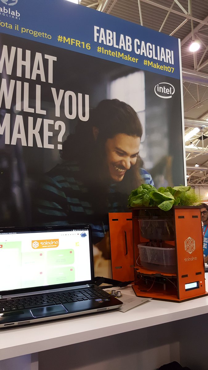 giuliago's tweet photo. Le coltivazioni #idroponiche entrano in casa con #MFR16 #IntelMaker #MakeIt07 https://t.co/TA5YY0sxEn