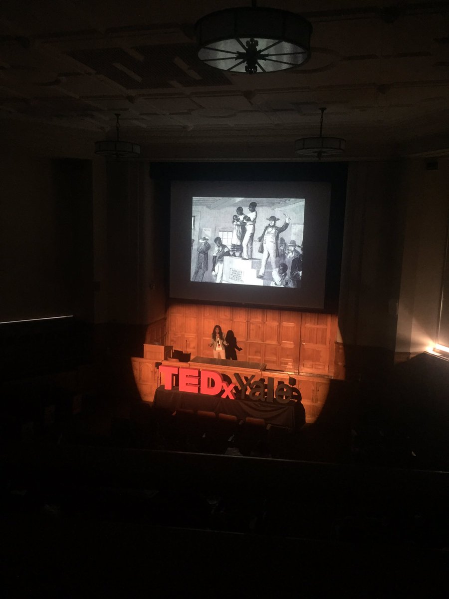 TEDxYALE's tweet photo. Shannon Prince is speaking on a vry important topic: the intersection of environmental justice &amp; black lives!#TEDxYale2016 #BlackLivesMatter https://t.co/LIHvge9bqb