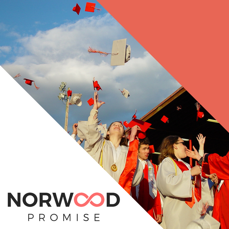 NorwoodPromise's tweet photo. Help us reach our goal of $500,000 for scholarships by donating today! #highered https://t.co/KodauetQhE https://t.co/Ig6l99RD5P