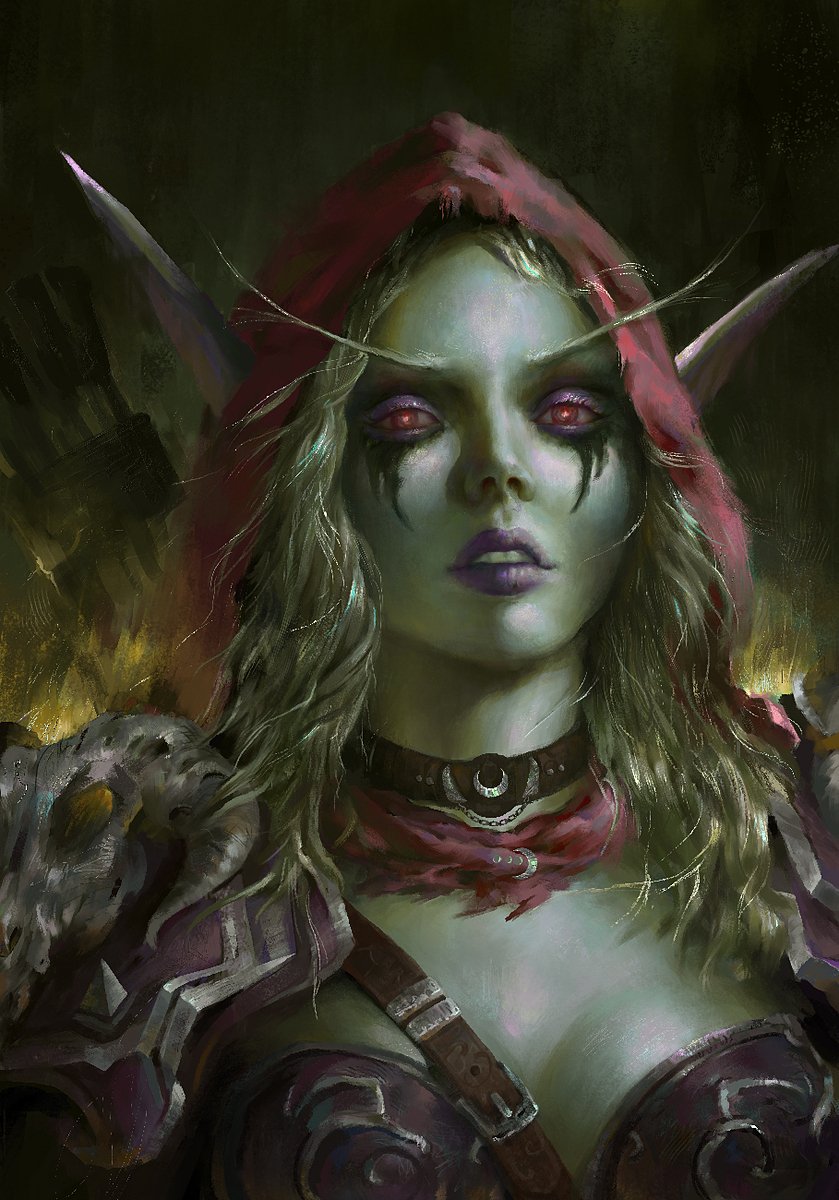 Warcraft's tweet image. "What joy is there in this curse?" - Sylvanas Windrunner

Fanart by: Sanjin Halimic