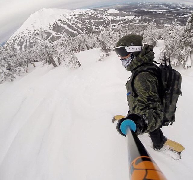 This view couldn’t come soon enough.
Photo: Randal Seaton 
#bsbrand #thefacemaskco #snowboarding