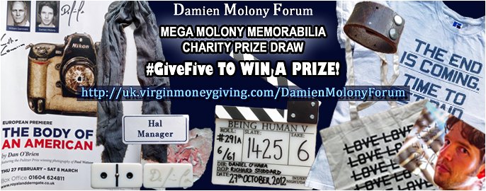 DMolonyForum's tweet photo. We're fundraising for @MindCharity &amp; @CombatStress in #MMMPrizeDraw with @damienmolony prizes! #GiveFive to win! -> https://t.co/Sbb7sQIq3k https://t.co/pAejxzXne3