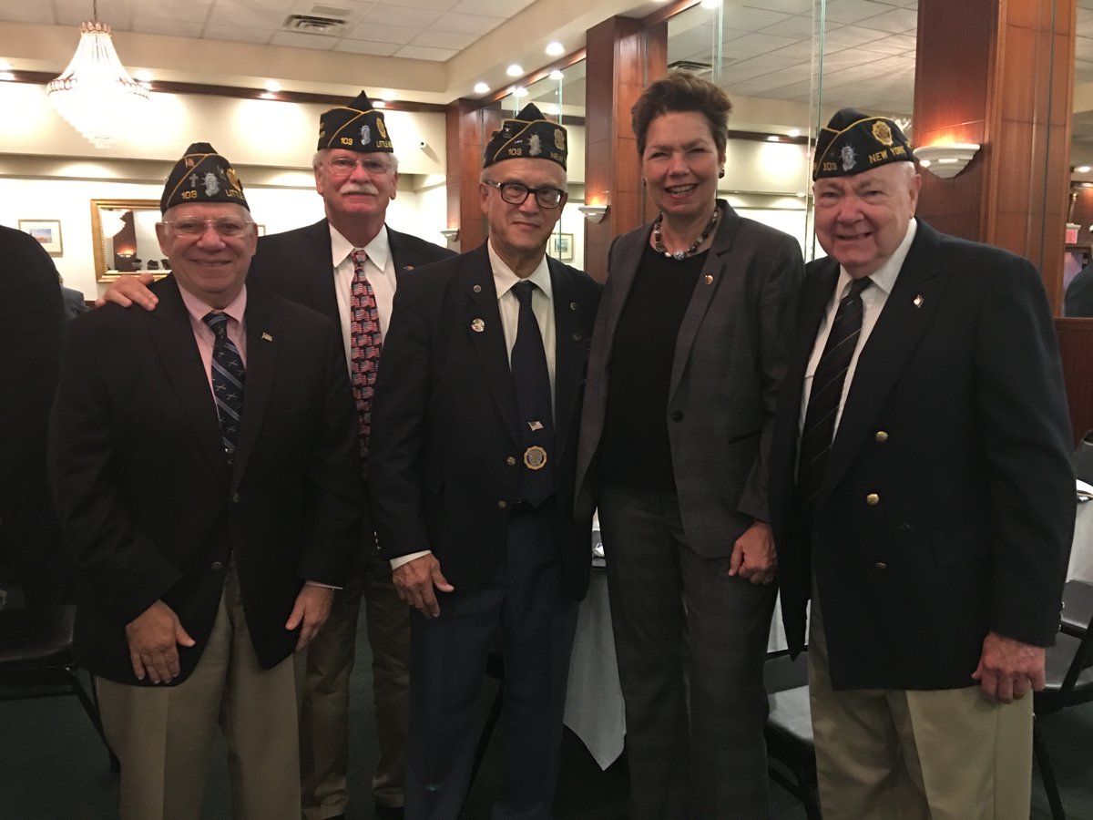 nycveterans's tweet photo. DVS Commissioner Loree Sutton meeting with @AmericaLegion Officers at Queens County American Legion Legislative Breakfast. https://t.co/JISHkubjVu