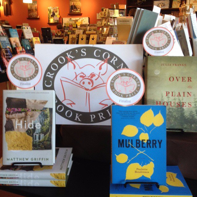 crooksbookprize's tweet photo. Love this #crooksbooks display @FlyleafBooks, @pboudreaux99, @mattygrif, @JuliaFranks21! https://t.co/LOLW7UHSD2