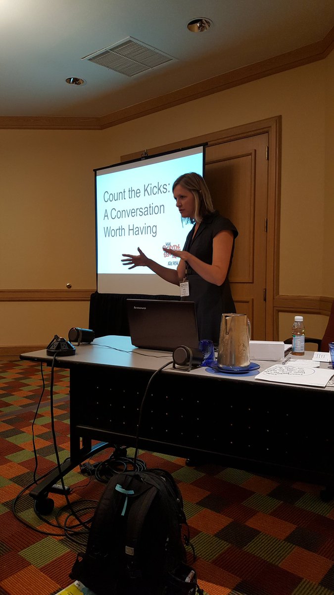 JennCallahan's tweet photo. Excited to hear from @CounttheKicksUS today at the @ICEA_org conference in Denver! Thanks Lezlie for your hard work! #ICEADenver https://t.co/HLYAddehLo