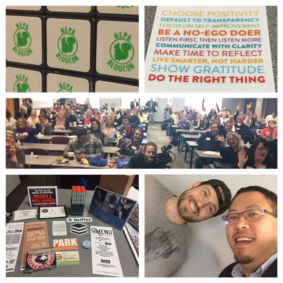 undergradwoman's tweet image. 😀One of my cooler Facebook only BFF tagged me in this #NEPABlogCon photo